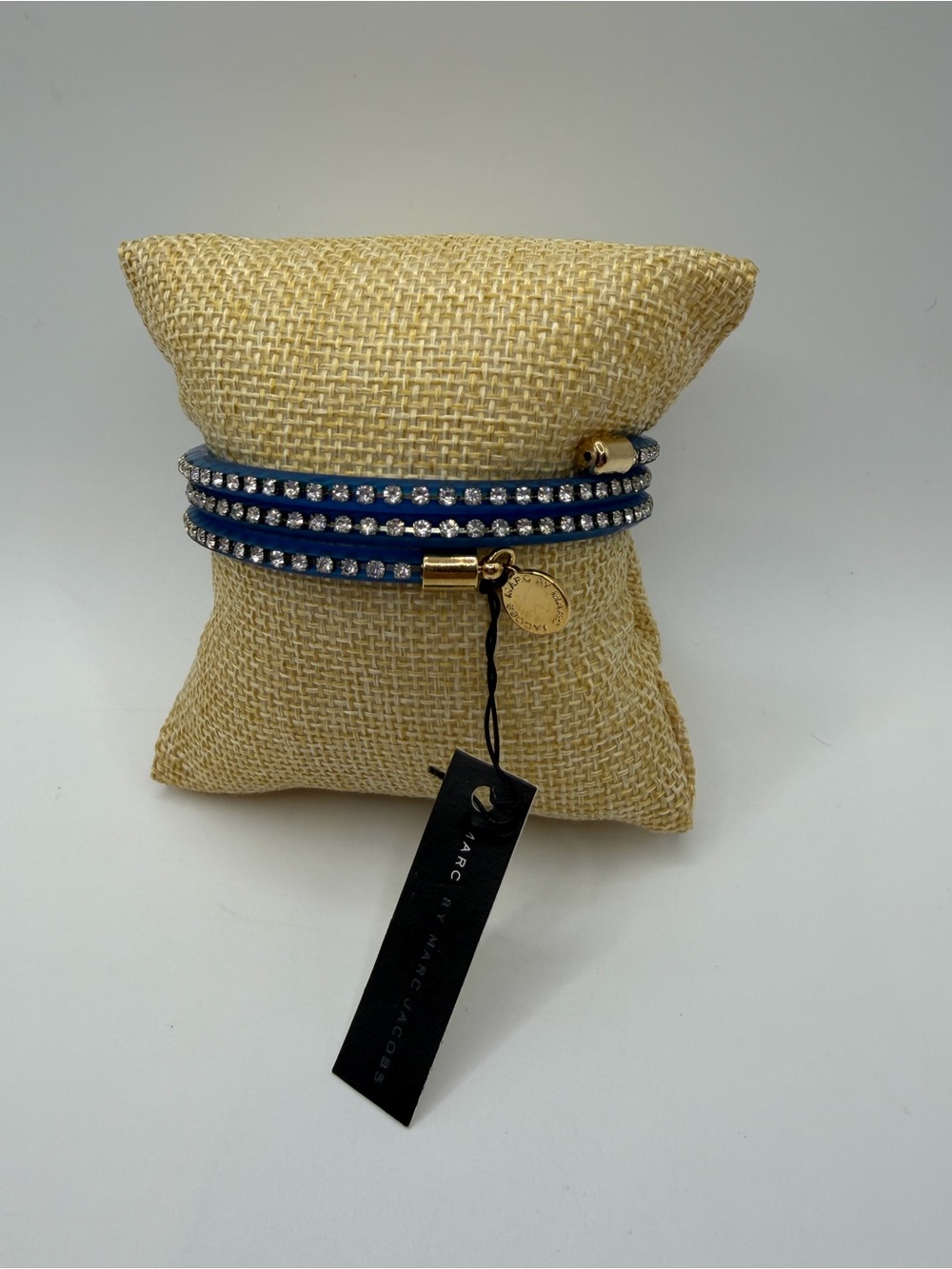 Marc Jacobs Electric Blue Crystal Wrap Bracelet